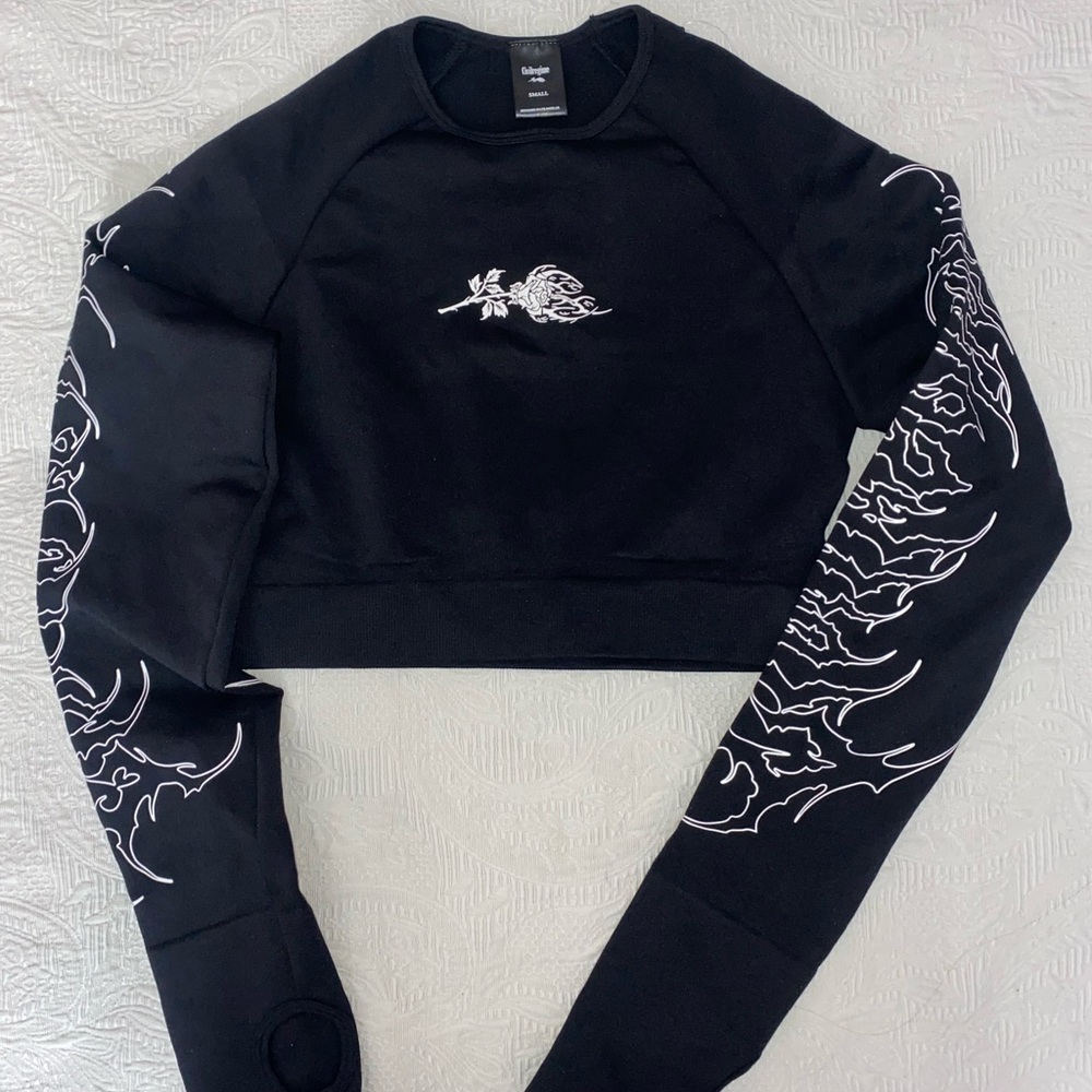 Darc Sport Civil Regime Black Seamless Crop Top